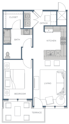 a floor plan of a house